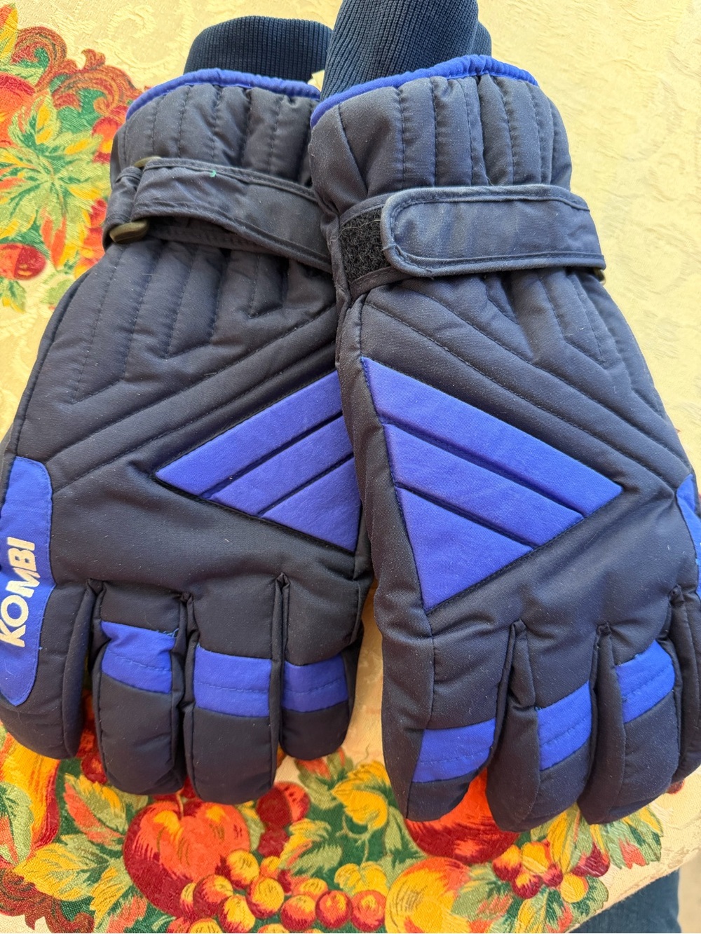 Kombi Navy & Royal Blue Insulated Ski Gloves Men L